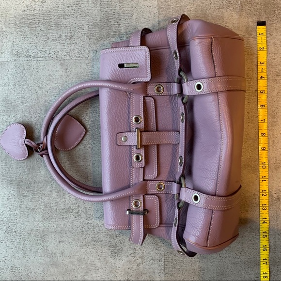 Luella Purple Leather Satchel - Picture 5 of 16